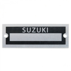 Blank Data Vin Plate - Suzuki
