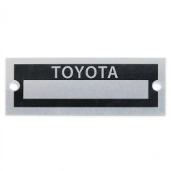 Blank Data Vin Plate - Toyota