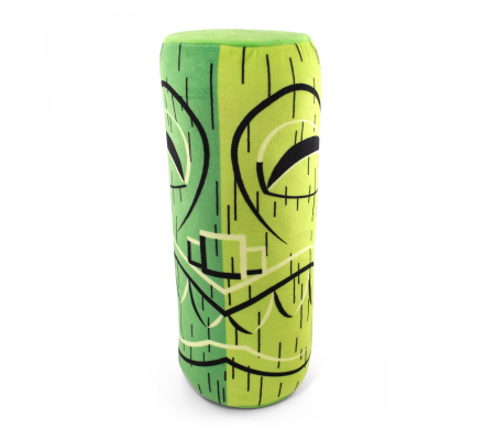 Green Kane Tiki God Throw Pillow