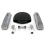 SBC Blk Caddy AC/Tall Finned Engine Dress Up kit~w/ Breathers (PCV)
