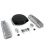 SBC Blk Caddy AC/Short Finned Engine Dress Up kit~w/ Breathers (PCV)