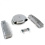 SBC Chr Caddy AC/Tall Finned Engine Dress Up kit~Holes No Breathers