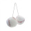 Fuzzy Hanging Rearview Mirror Baseballs - Pair