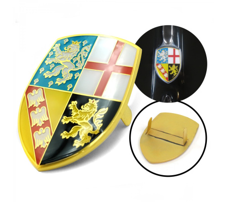 VW Coat of Arms of Saarland Hood Badge Crest
