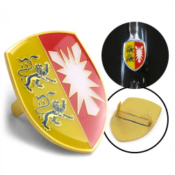VW Coat of Arms of Schleswig-Holstein Hood Badge Crest