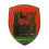 VW Wolfsburg Crest ~ Red Africa Hood Badge Crest