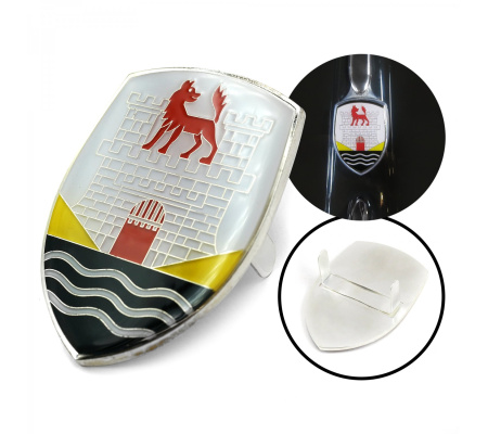 VW Wolfsburg Crest ~ Yellow Hood Badge Crest