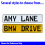 SPENCER - White Aluminum Street Sign Mancave Euro Plate Name Door Sign Wall