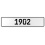 1902 Year  - White Aluminum Street Sign Mancave Euro Plate Name Door Sign Wall