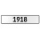 1918 Year  - White Aluminum Street Sign Mancave Euro Plate Name Door Sign Wall