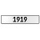 1919 Year  - White Aluminum Street Sign Mancave Euro Plate Name Door Sign Wall