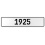 1925 Year  - White Aluminum Street Sign Mancave Euro Plate Name Door Sign Wall