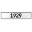 1929 Year  - White Aluminum Street Sign Mancave Euro Plate Name Door Sign Wall