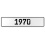 1970 Year  - White Aluminum Street Sign Mancave Euro Plate Name Door Sign Wall