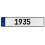 1935 Year  - White Aluminum Street Sign Mancave Euro Plate Name Door Sign Wall