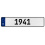 1941 Year  - White Aluminum Street Sign Mancave Euro Plate Name Door Sign Wall