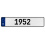 1952 Year  - White Aluminum Street Sign Mancave Euro Plate Name Door Sign Wall