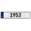 1953 Year  - White Aluminum Street Sign Mancave Euro Plate Name Door Sign Wall