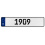 1909 Year  - White Aluminum Street Sign Mancave Euro Plate Name Door Sign Wall
