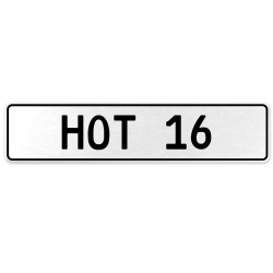 HOT 16  - White Aluminum Street Sign Mancave Euro Plate Name Door Sign Wall Art