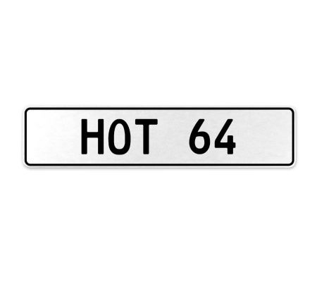 HOT 64  - White Aluminum Street Sign Mancave Euro Plate Name Door Sign Wall Art