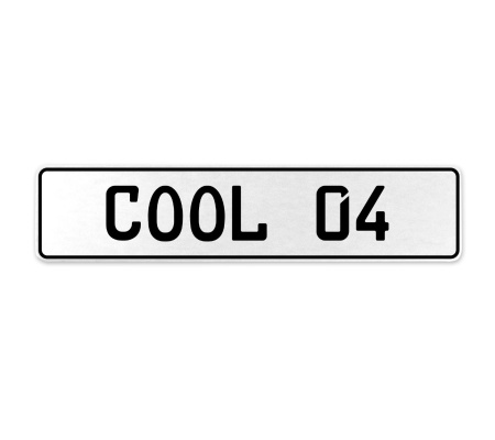 COOL 04  - White Aluminum Street Sign Mancave Euro Plate Name Door Sign Wall