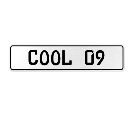 COOL 09  - White Aluminum Street Sign Mancave Euro Plate Name Door Sign Wall