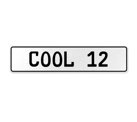 COOL 12  - White Aluminum Street Sign Mancave Euro Plate Name Door Sign Wall