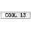 COOL 13  - White Aluminum Street Sign Mancave Euro Plate Name Door Sign Wall