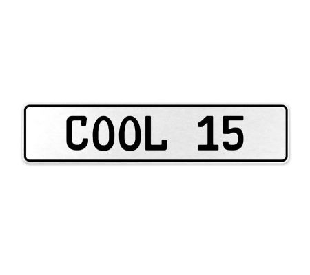 COOL 15  - White Aluminum Street Sign Mancave Euro Plate Name Door Sign Wall