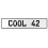 COOL 42  - White Aluminum Street Sign Mancave Euro Plate Name Door Sign Wall