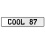 COOL 87  - White Aluminum Street Sign Mancave Euro Plate Name Door Sign Wall