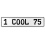 1 COOL 75  - White Aluminum Street Sign Mancave Euro Plate Name Door Sign Wall