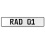 RAD 01  - White Aluminum Street Sign Mancave Euro Plate Name Door Sign Wall Art