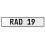 RAD 19  - White Aluminum Street Sign Mancave Euro Plate Name Door Sign Wall Art