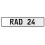 RAD 24  - White Aluminum Street Sign Mancave Euro Plate Name Door Sign Wall Art