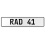 RAD 41  - White Aluminum Street Sign Mancave Euro Plate Name Door Sign Wall Art