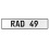 RAD 49  - White Aluminum Street Sign Mancave Euro Plate Name Door Sign Wall Art