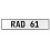 RAD 61  - White Aluminum Street Sign Mancave Euro Plate Name Door Sign Wall Art