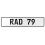 RAD 79  - White Aluminum Street Sign Mancave Euro Plate Name Door Sign Wall Art