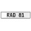 RAD 81  - White Aluminum Street Sign Mancave Euro Plate Name Door Sign Wall Art