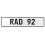 RAD 92  - White Aluminum Street Sign Mancave Euro Plate Name Door Sign Wall Art