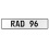 RAD 96  - White Aluminum Street Sign Mancave Euro Plate Name Door Sign Wall Art
