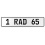 1 RAD 65  - White Aluminum Street Sign Mancave Euro Plate Name Door Sign Wall