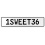 1SWEET36  - White Aluminum Street Sign Mancave Euro Plate Name Door Sign Wall
