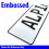 1 SICK 20  - White Aluminum Street Sign Mancave Euro Plate Name Door Sign Wall