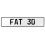 FAT 30  - White Aluminum Street Sign Mancave Euro Plate Name Door Sign Wall Art