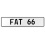 FAT 66  - White Aluminum Street Sign Mancave Euro Plate Name Door Sign Wall Art