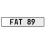 FAT 89  - White Aluminum Street Sign Mancave Euro Plate Name Door Sign Wall Art