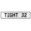 TIGHT 32  - White Aluminum Street Sign Mancave Euro Plate Name Door Sign Wall